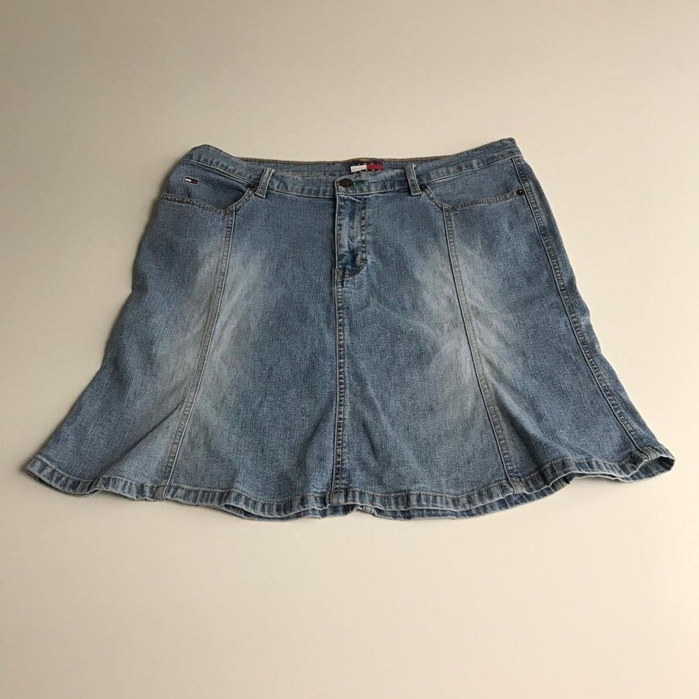 Tommy Jeans Mini Skirt Denim Fit & Flare Sz 13